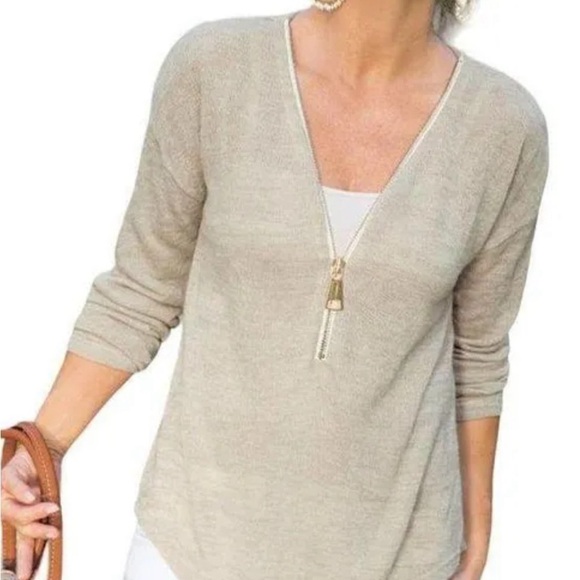 Soft Surroundings Valentina Zip Sweater size:xs - Picture 1 of 5